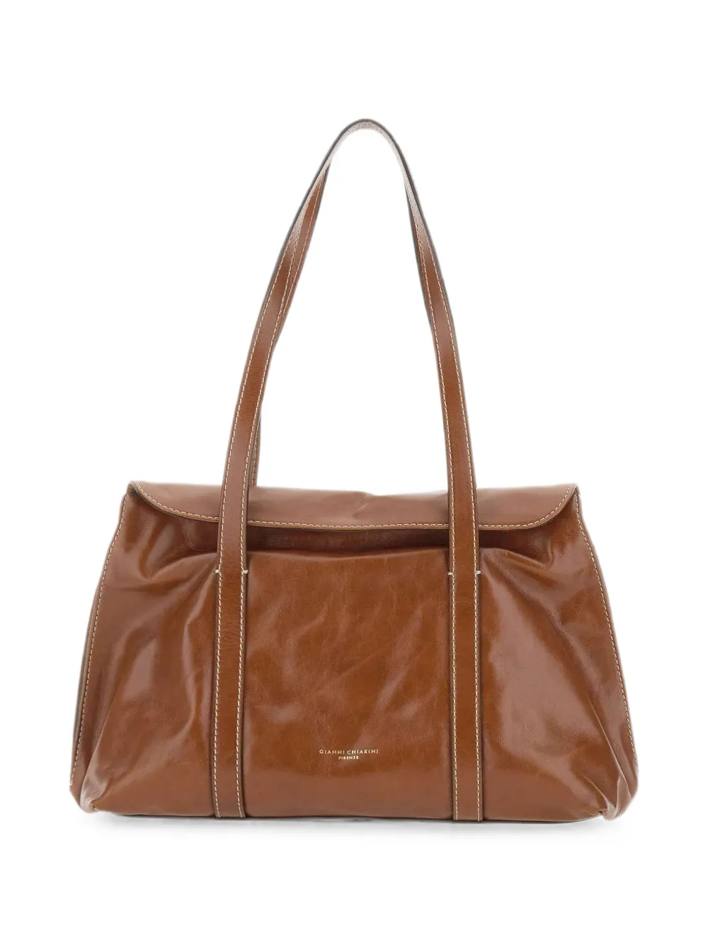 GIANNI CHIARINI Marghe leather shoulder bag - Marrone