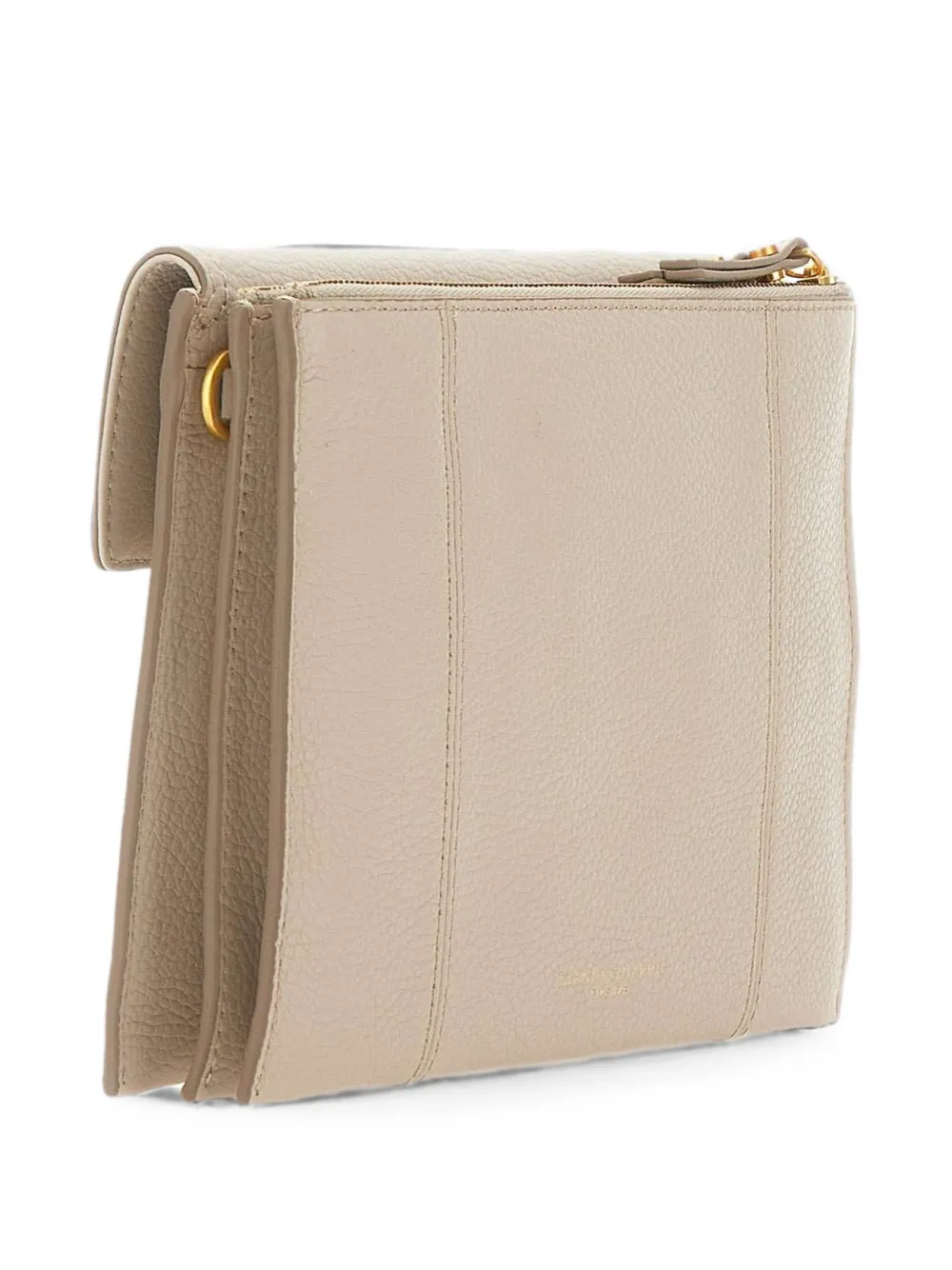 GIANNI CHIARINI Vicky clutch van bewerkt leer Beige