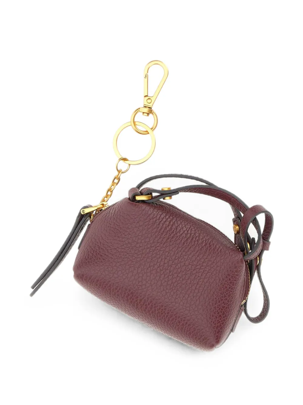 GIANNI CHIARINI Alifa leren sleutelhanger Rood