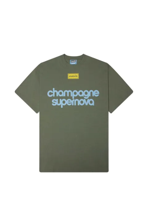 Pleasures logo-print T-shirt