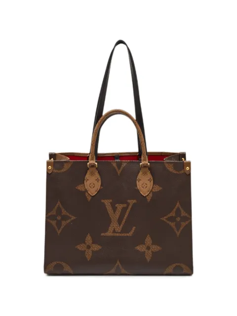 Louis Vuitton Pre-Owned شنطة عملية 'MM أون ذا غو ريفيرس جاينت' بمونوغرام