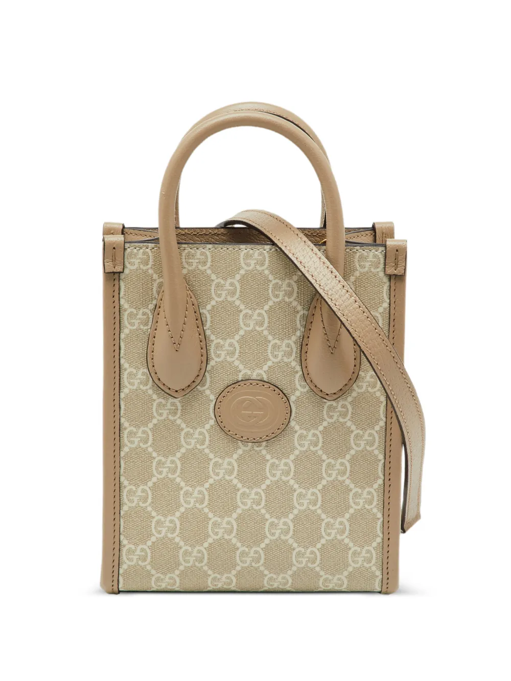 Gucci Pre-Owned Borsa tote GG Supreme mini in pelle - Toni neutri