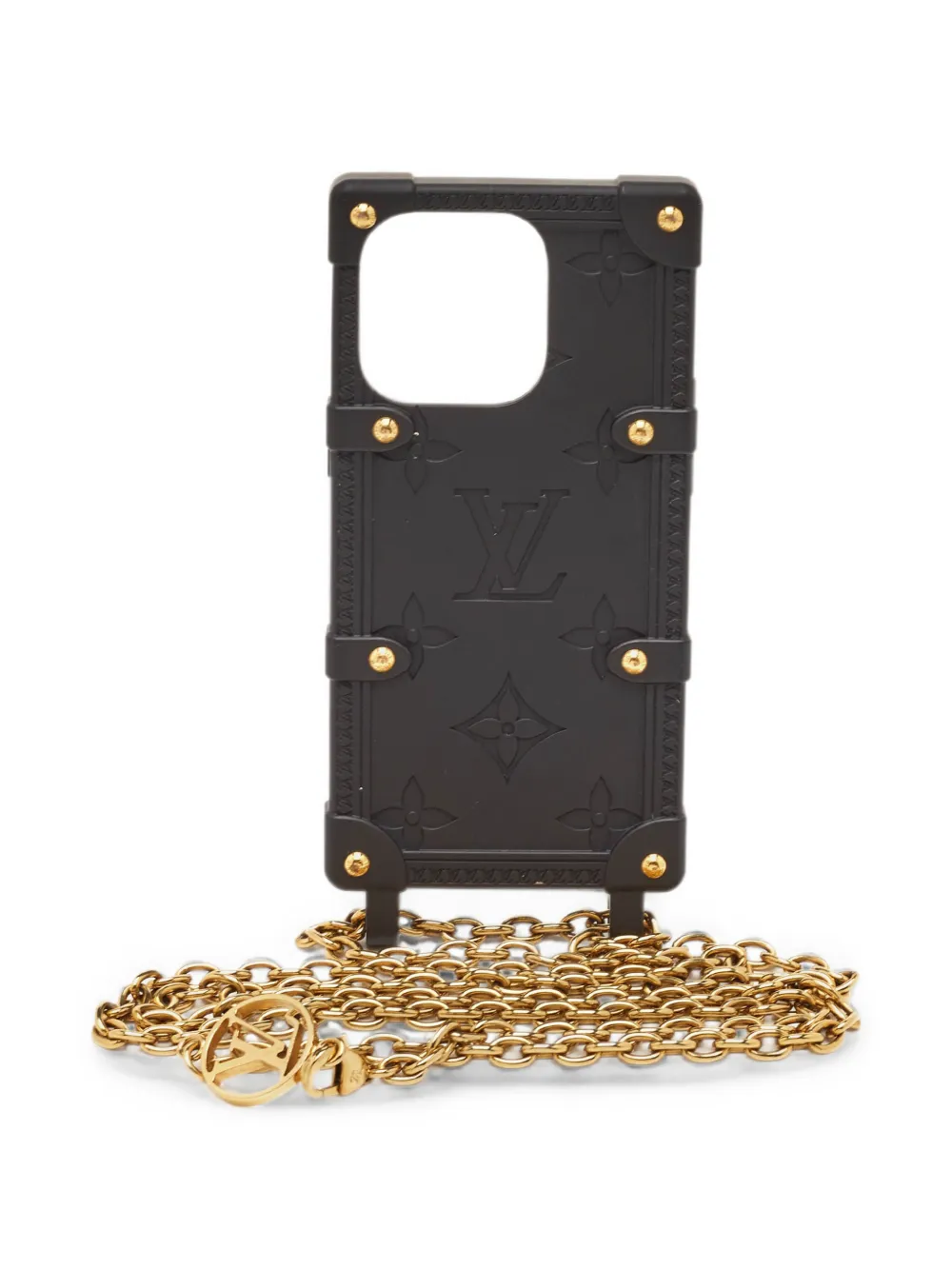 Louis Vuitton Pre-Owned Cover per iPhone 14 Pro Re-Trunk Monogram - Nero