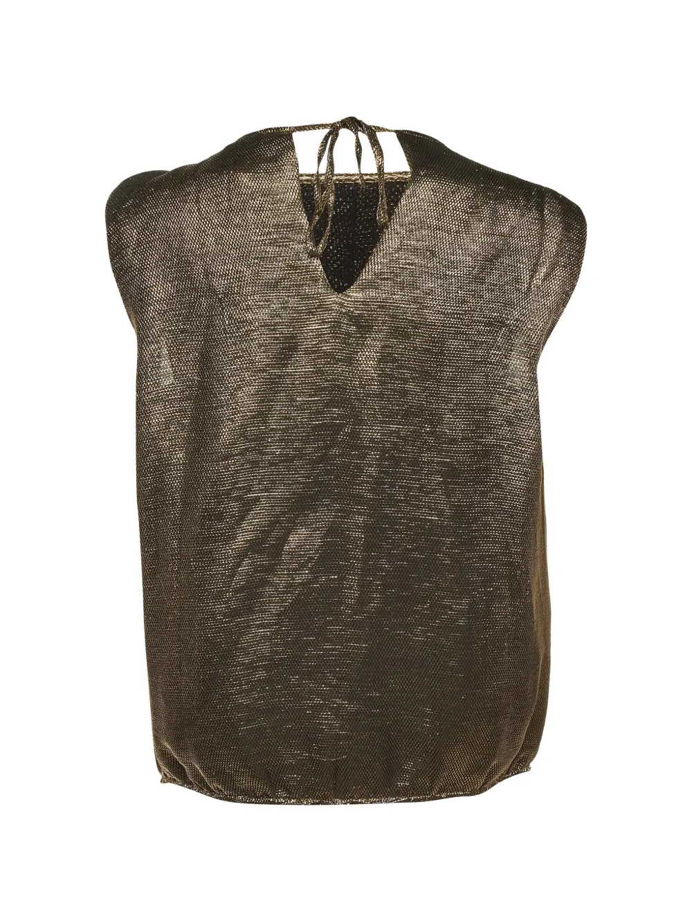 CHANEL Pre-Owned Seidenbluse mit Biesenlatz - Gold