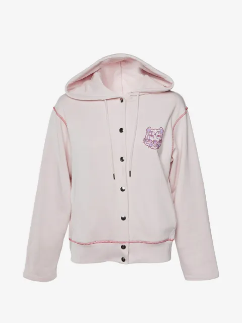 Kenzo Pre-Owned tiger-print button-front hoodie
