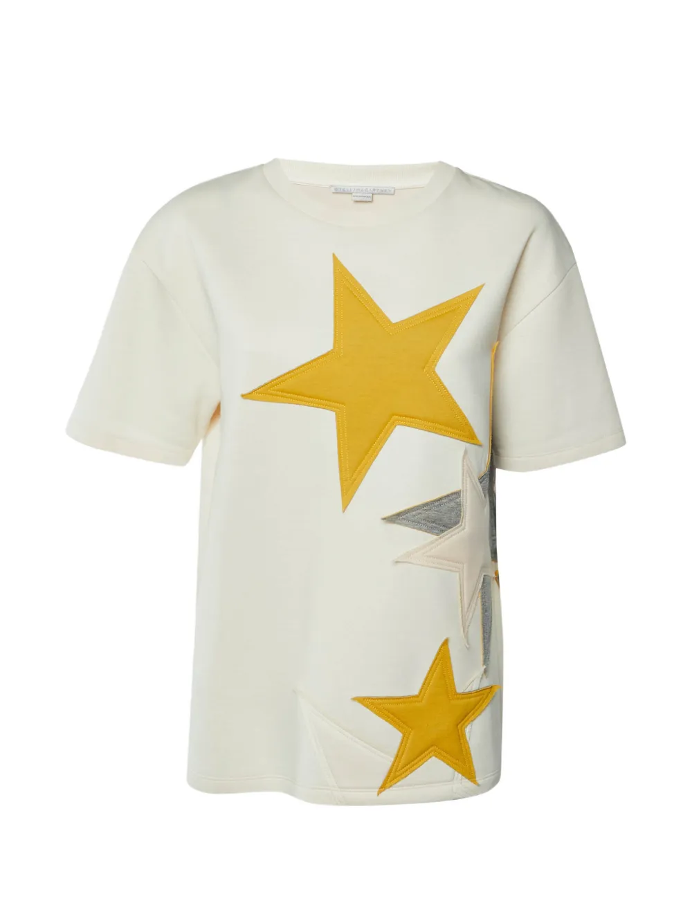 Stella McCartney Pre-Owned star appliqué T-shirt - Toni neutri