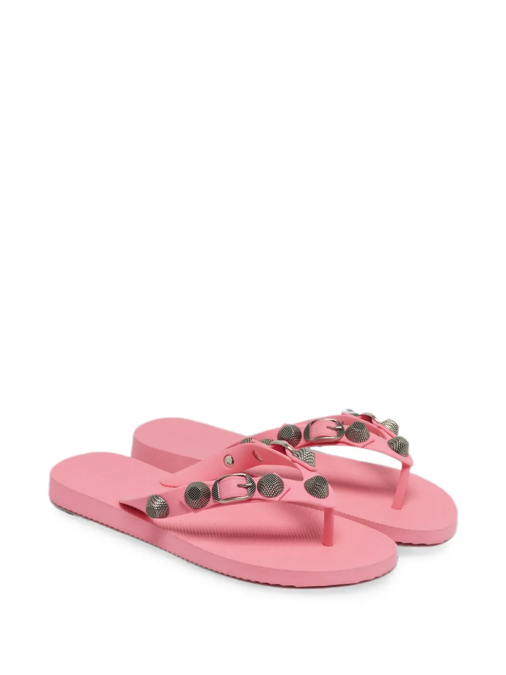 Balenciaga Pre-Owned Le Cagole stud-embellished thong sandals - Rosa