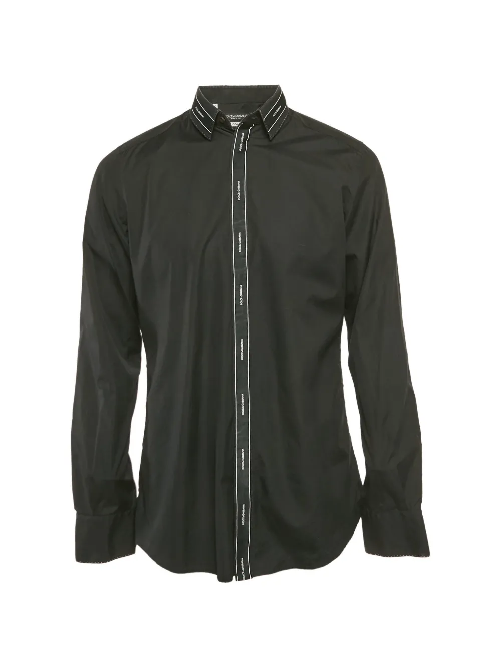 Dolce & Gabbana Pre-Owned logo-tape shirt - Nero