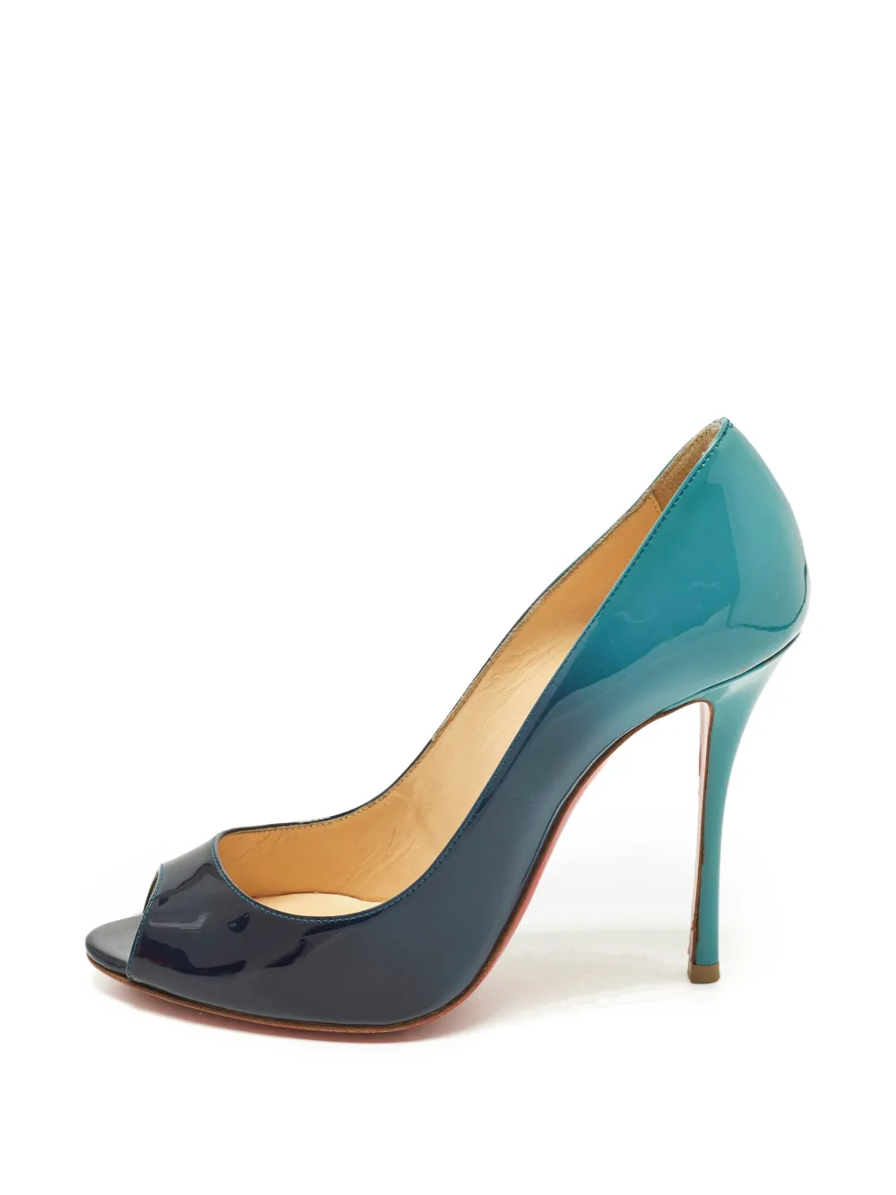 Christian Louboutin Pre-Owned Yootish peep-toe heeled pumps - Blau