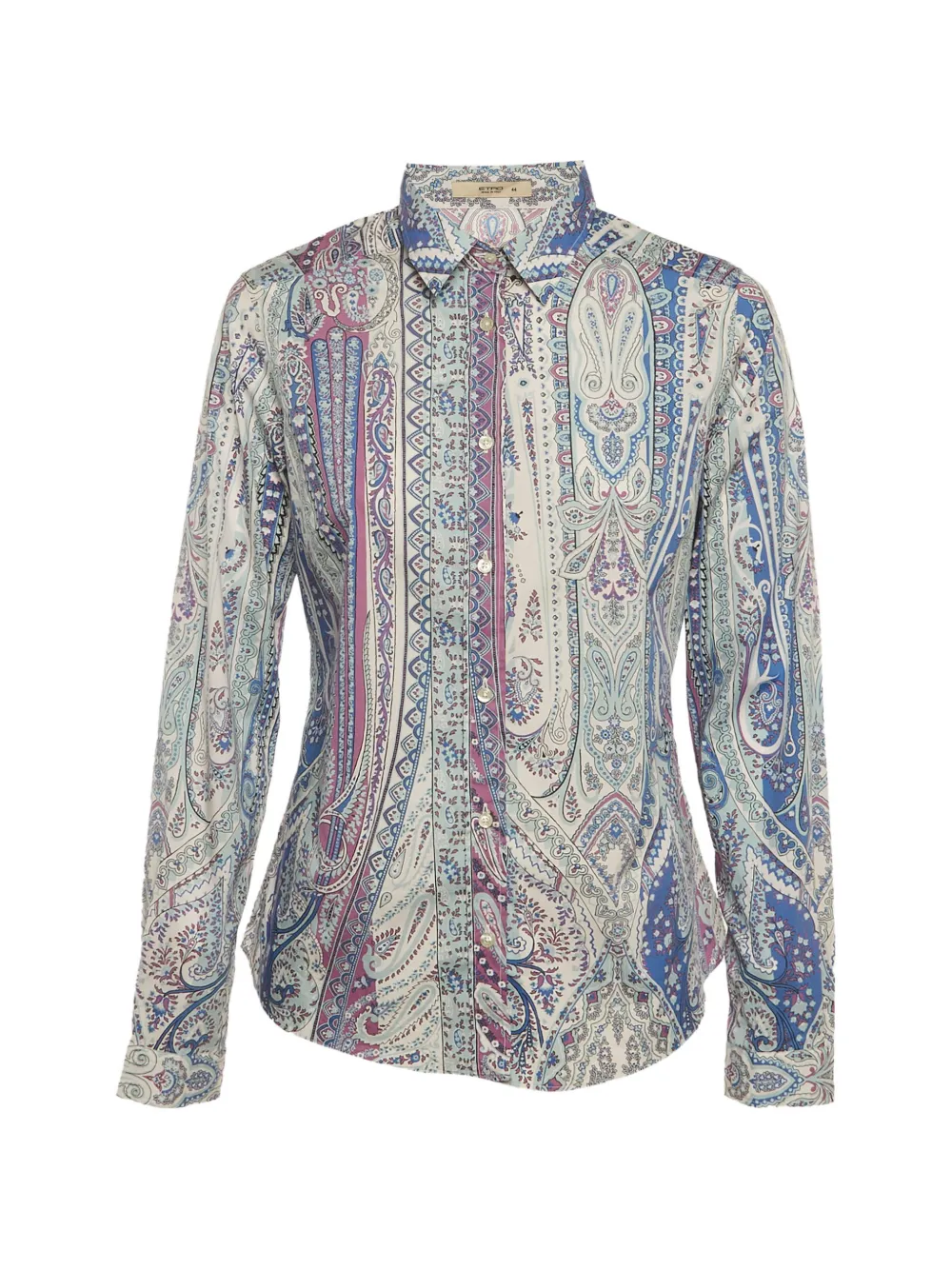 Etro Pre-Owned paisley-print long-sleeve shirt - Bianco