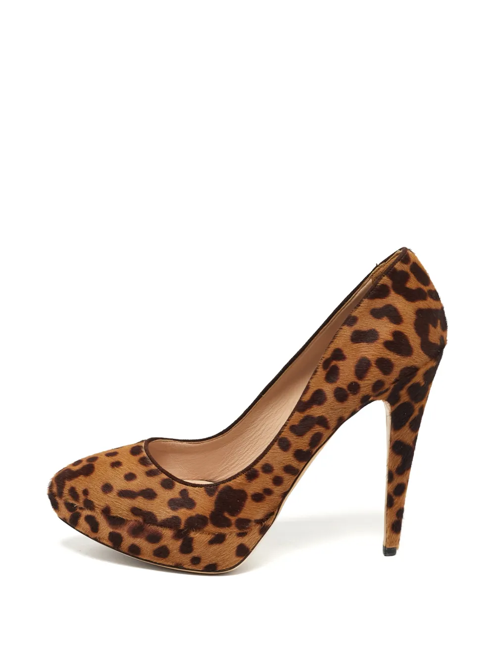 Miu Miu Pre-Owned leopard-print pumps - Braun