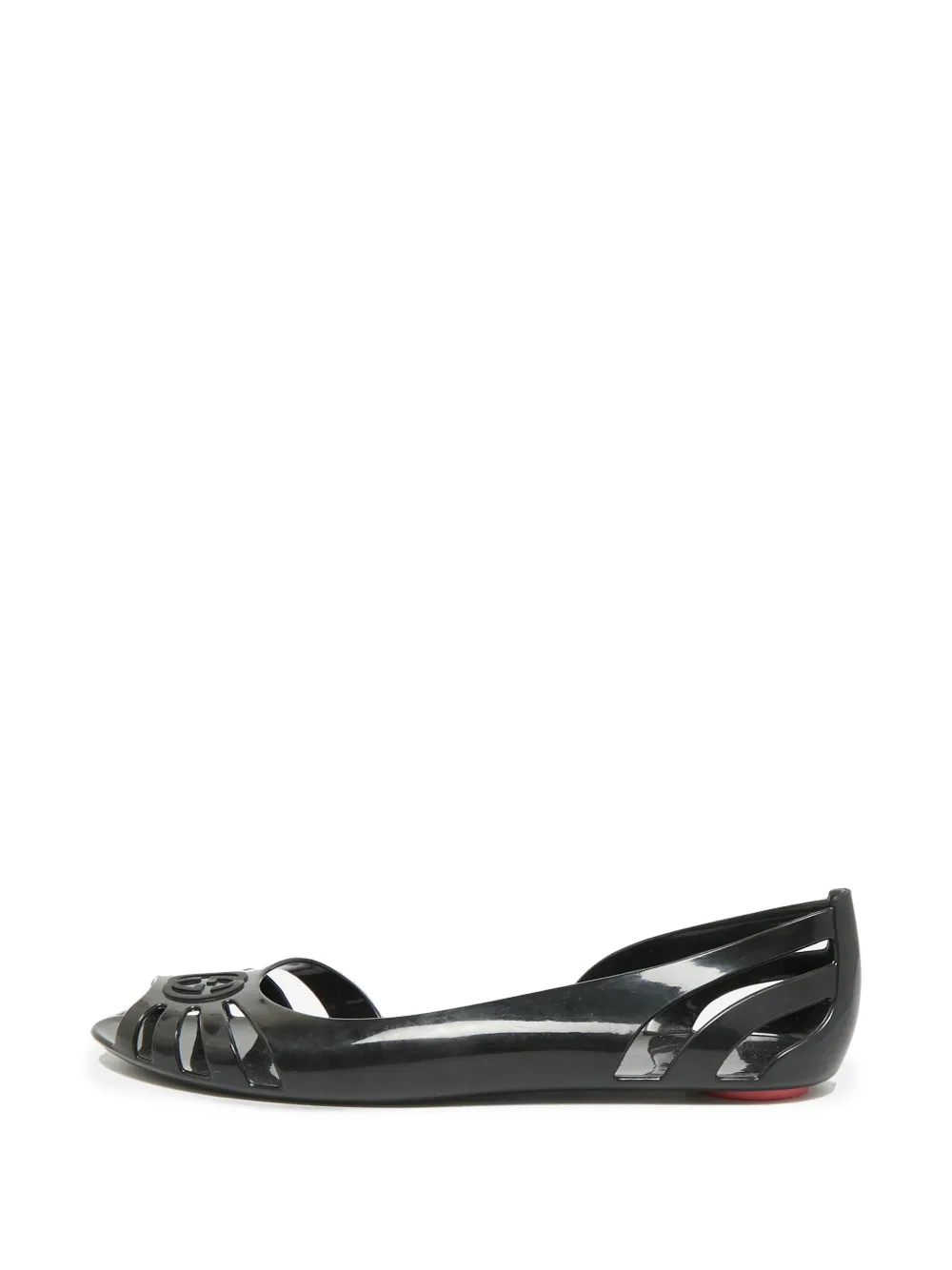 Gucci Pre-Owned Marola logo-detail ballet flats - Schwarz