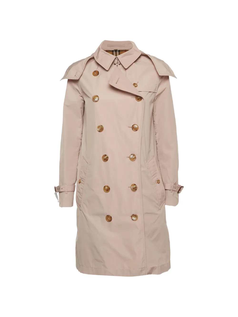 Burberry Pre-Owned hooded double-breasted trench coat - Toni neutri
