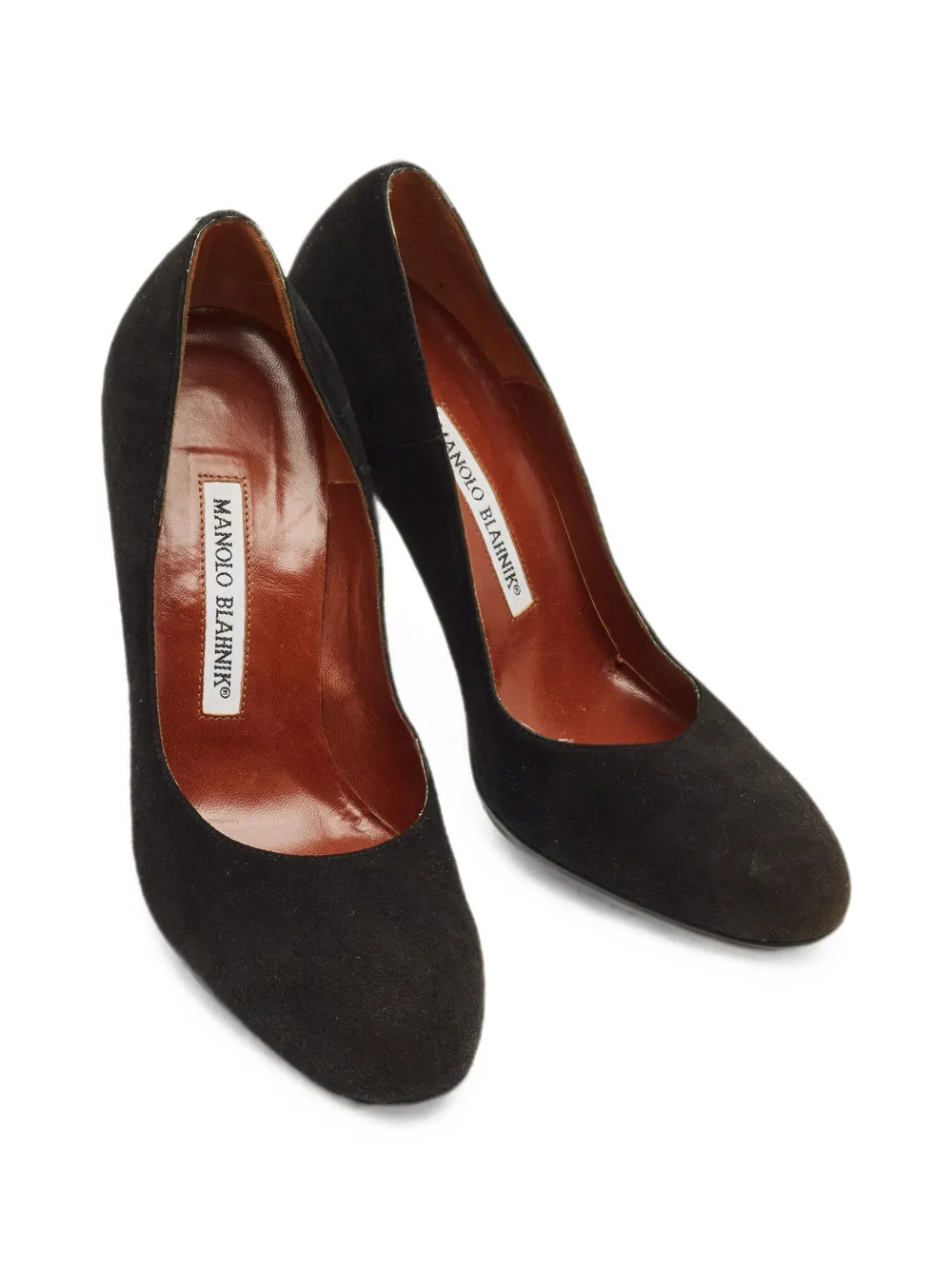 Manolo Blahnik Pumps mit mandelförmiger Kappe - Schwarz