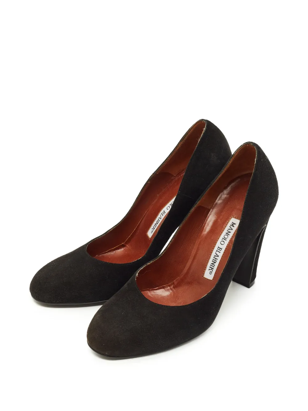 Manolo Blahnik Pumps mit mandelförmiger Kappe - Schwarz