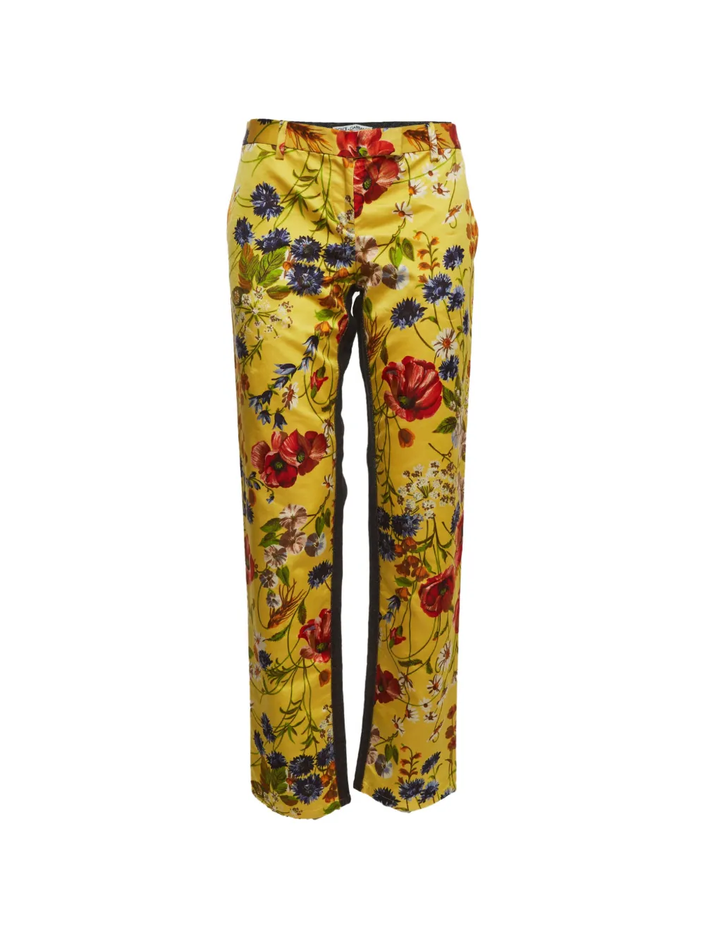 Dolce & Gabbana Pre-Owned floral-print jeans - Giallo