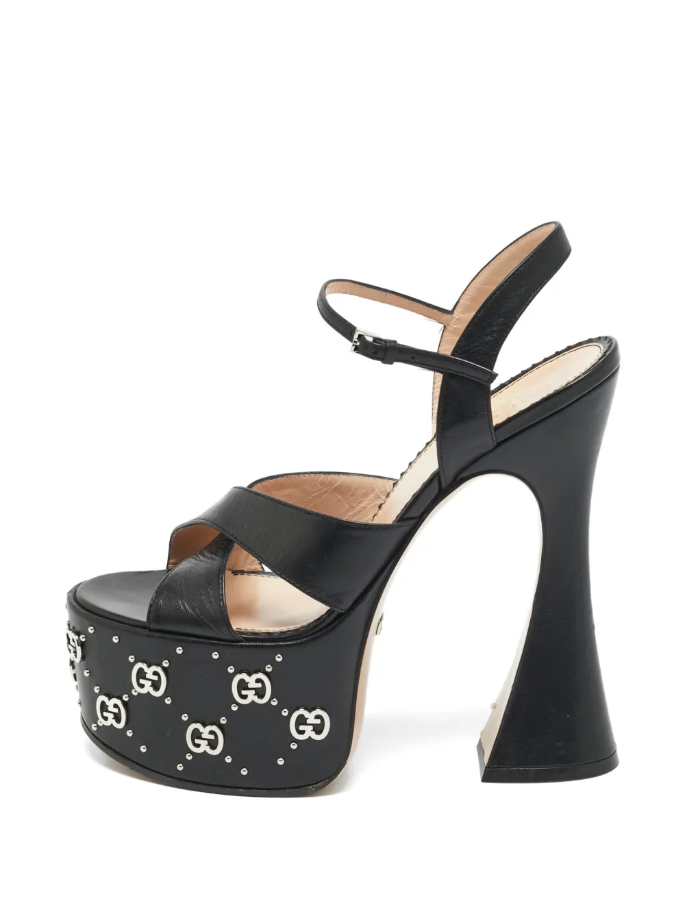 Gucci Pre-Owned Janaya Interlocking G platform sandals - Nero