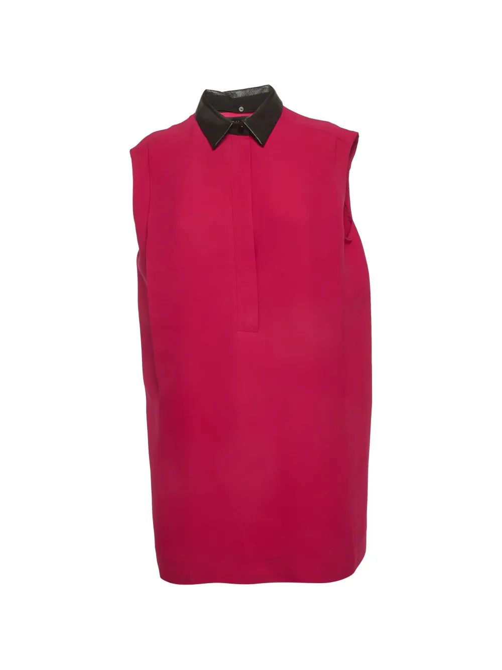 Gucci Pre-Owned leather-trim sleeveless blouse - Rosa