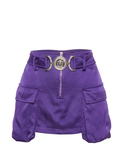 Versace Pre-Owned Medusa Head belted mini skirt