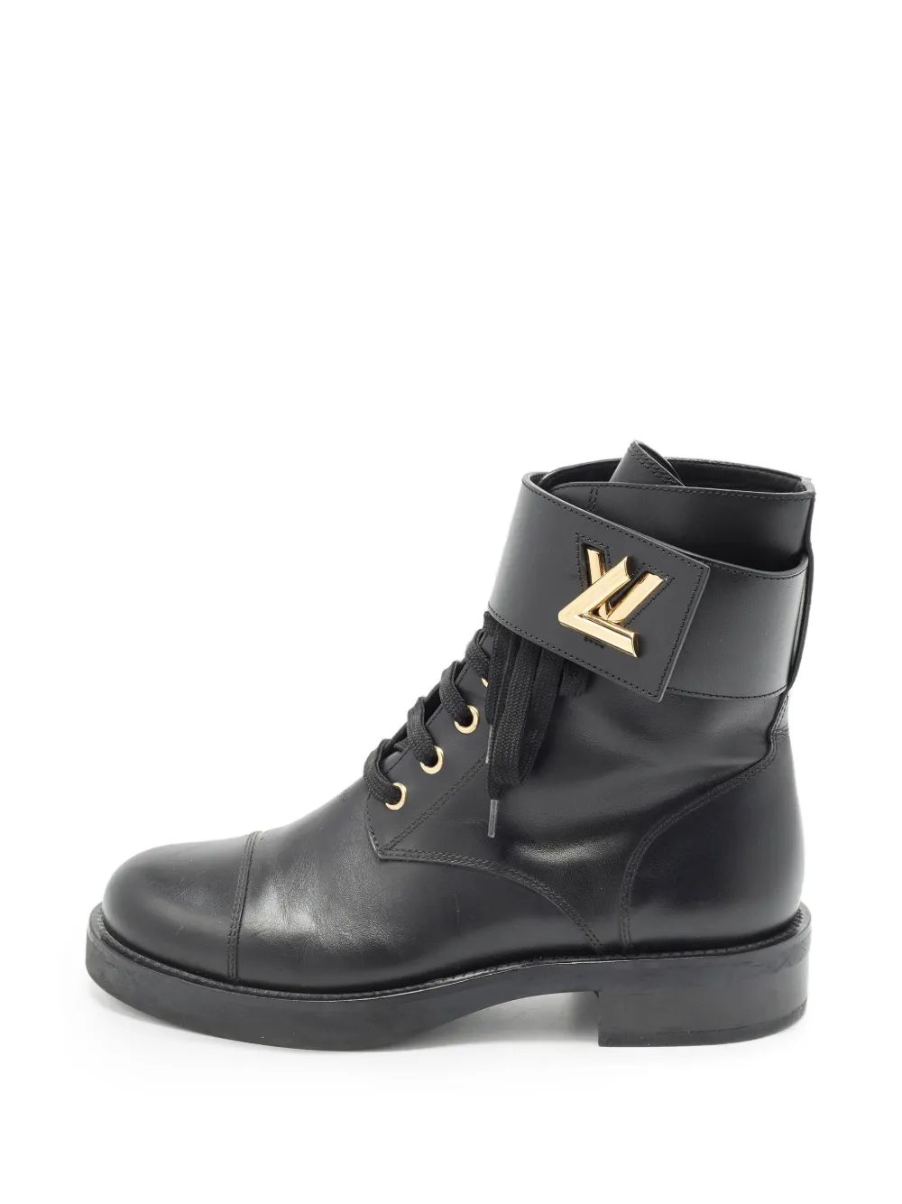 Louis Vuitton Pre-Owned Wonderland Flat Ranger combat boots - Schwarz