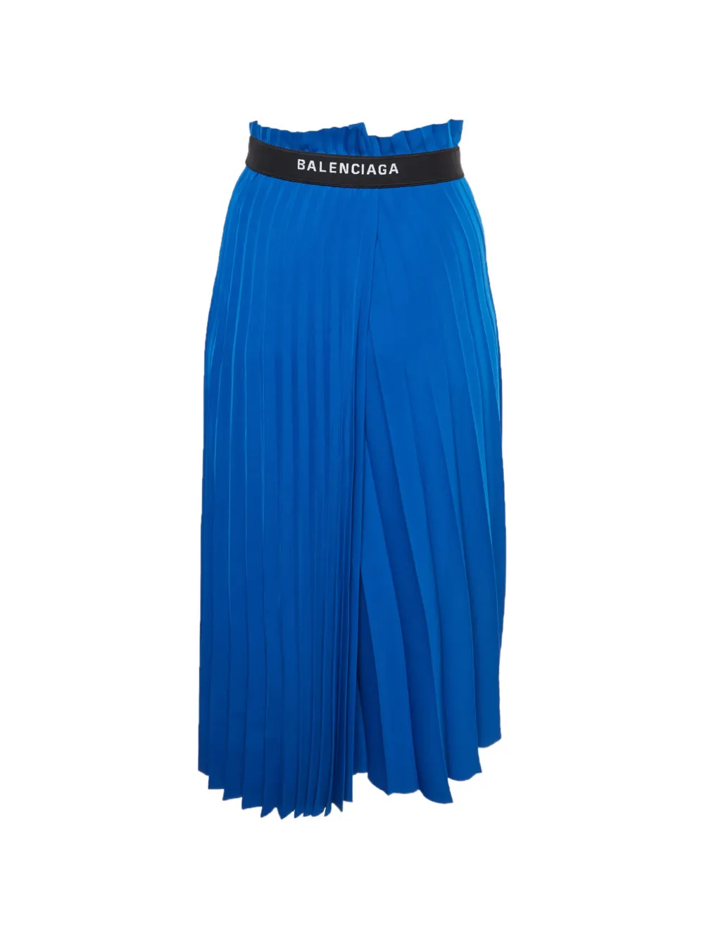 Balenciaga Pre-Owned pleated midi skirt - Blu