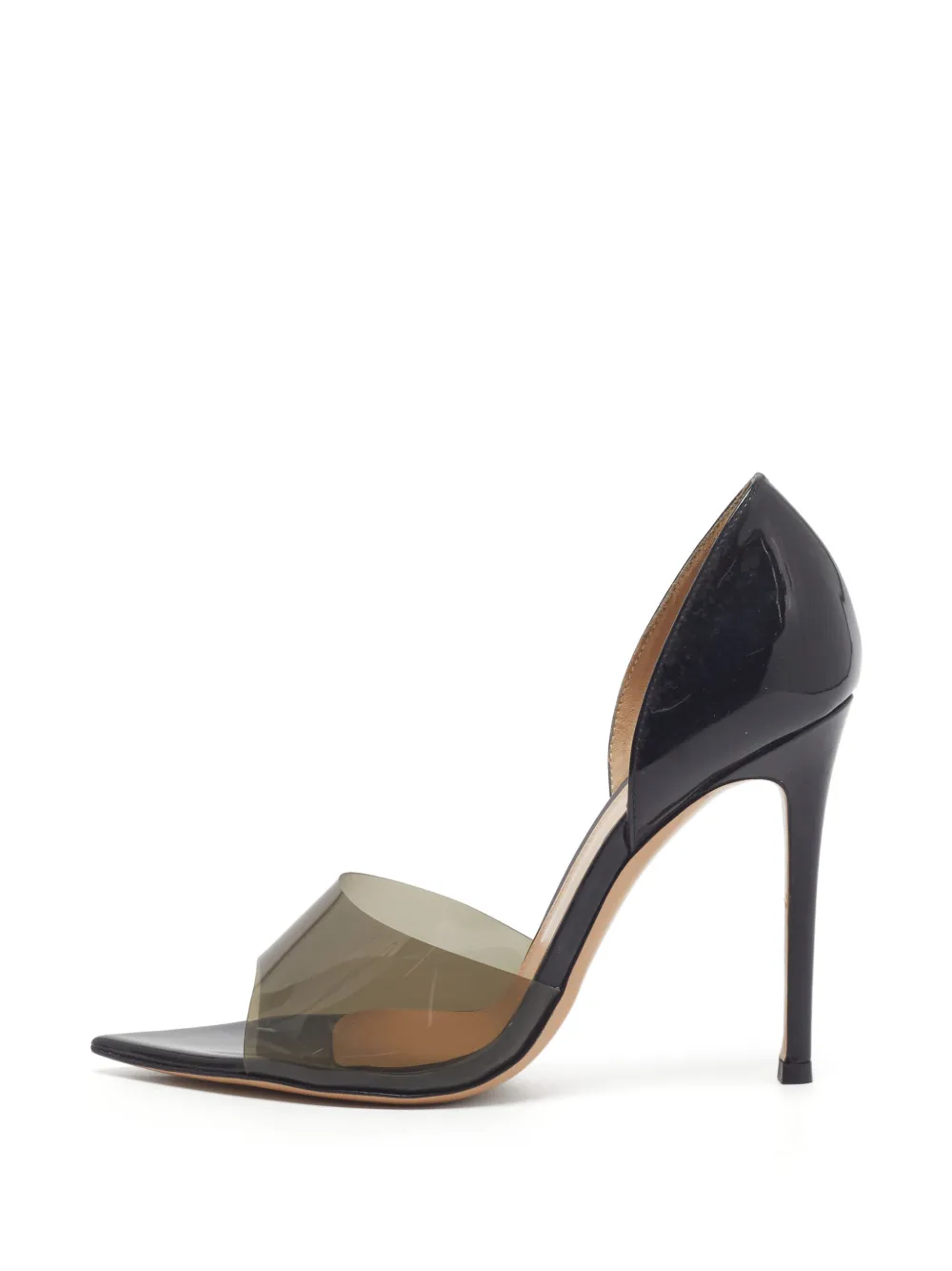 Gianvito Rossi Bree transparent panel pumps - Schwarz