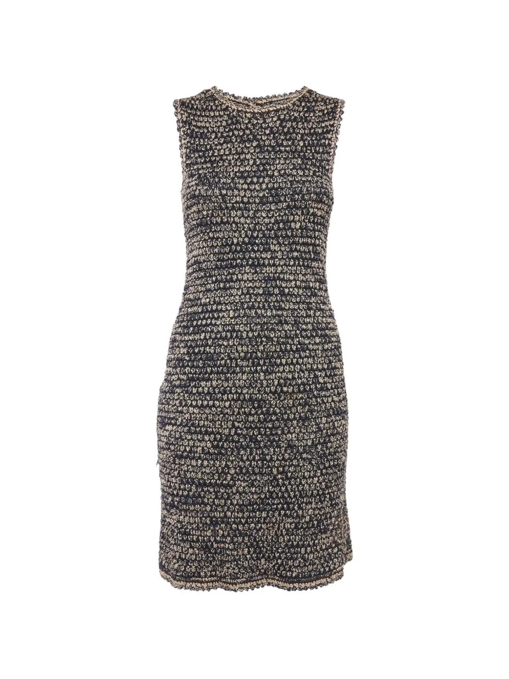 CHANEL Pre-Owned crochet-knit mini dress - Blu