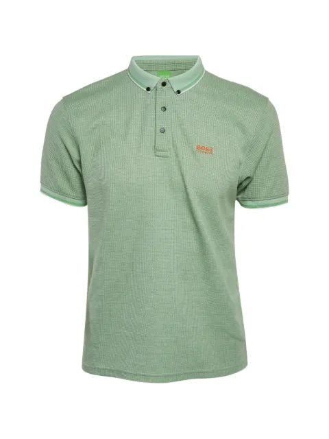 BOSS mesh-jersey polo T-shirt