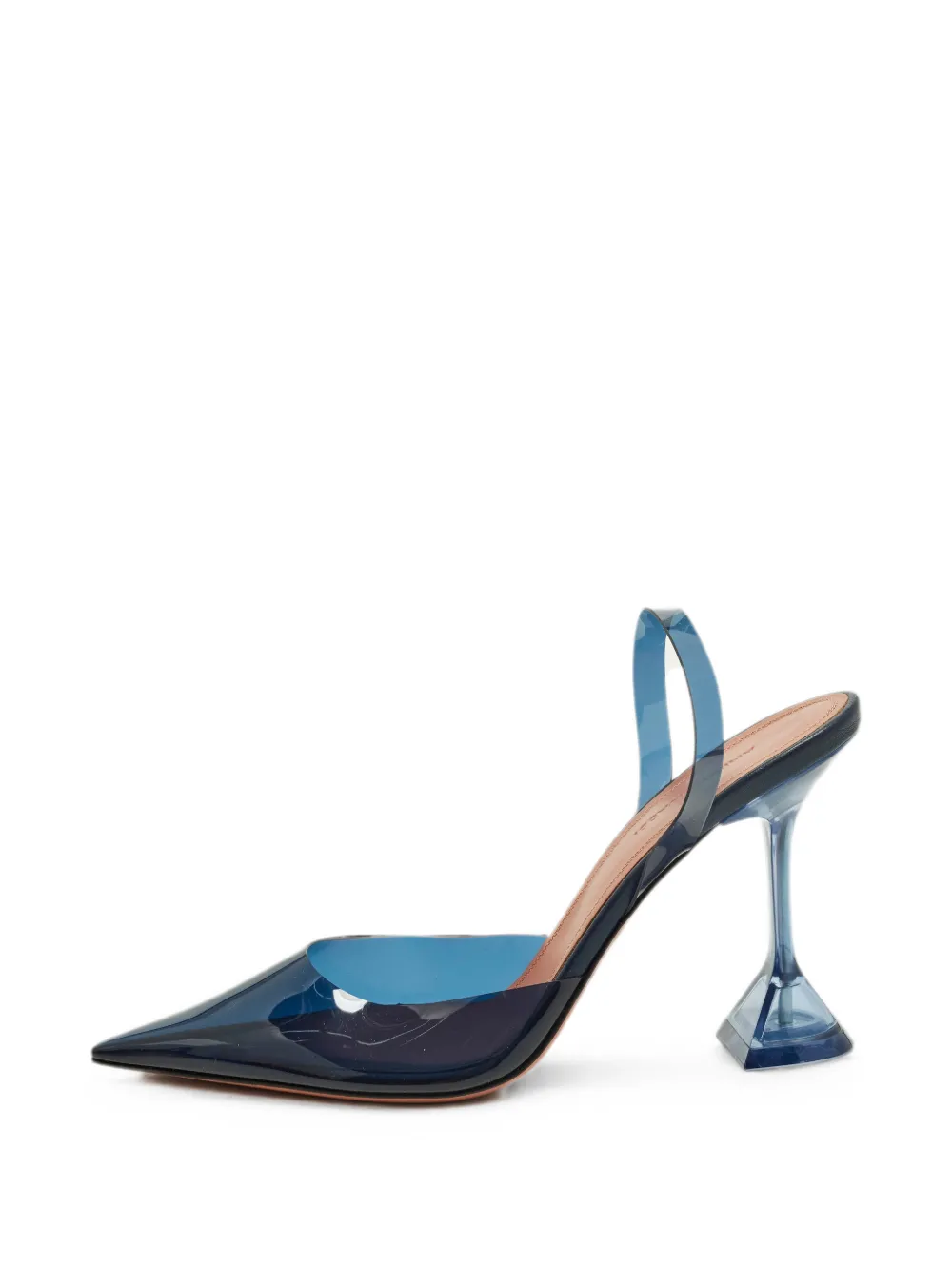 Amina Muaddi Holli Glass slingback pumps - Blue