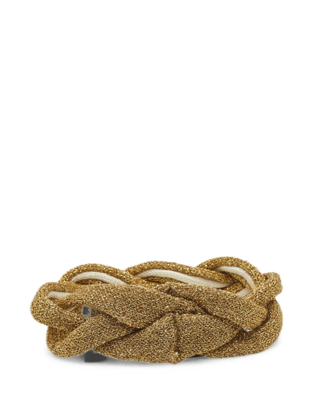 Gucci Pre-Owned Lurex braided scrunchie - Oro