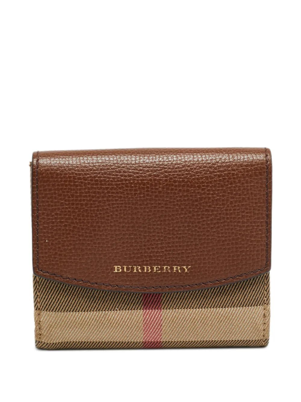 Burberry Pre-Owned House Check Luna wallet - Braun