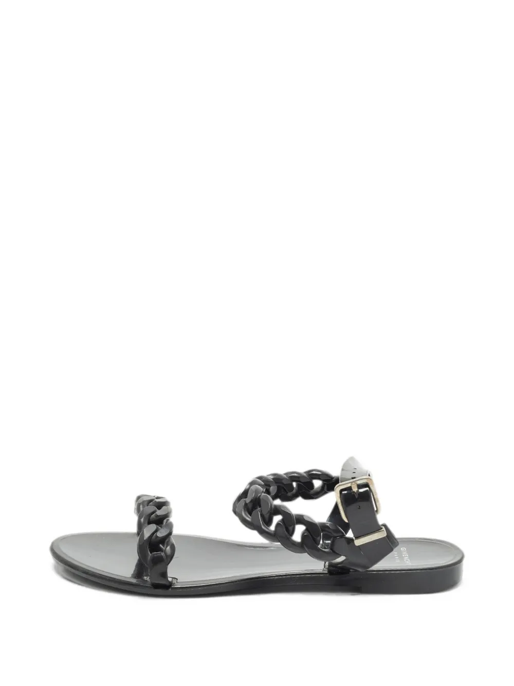 Givenchy Pre-Owned chain-link flat sandals - Nero