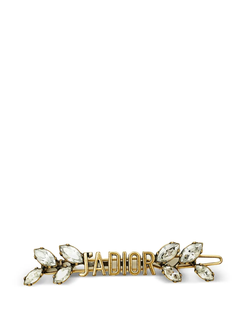 Christian Dior Pre-Owned J'Adior crystal-embellished pin - Gold