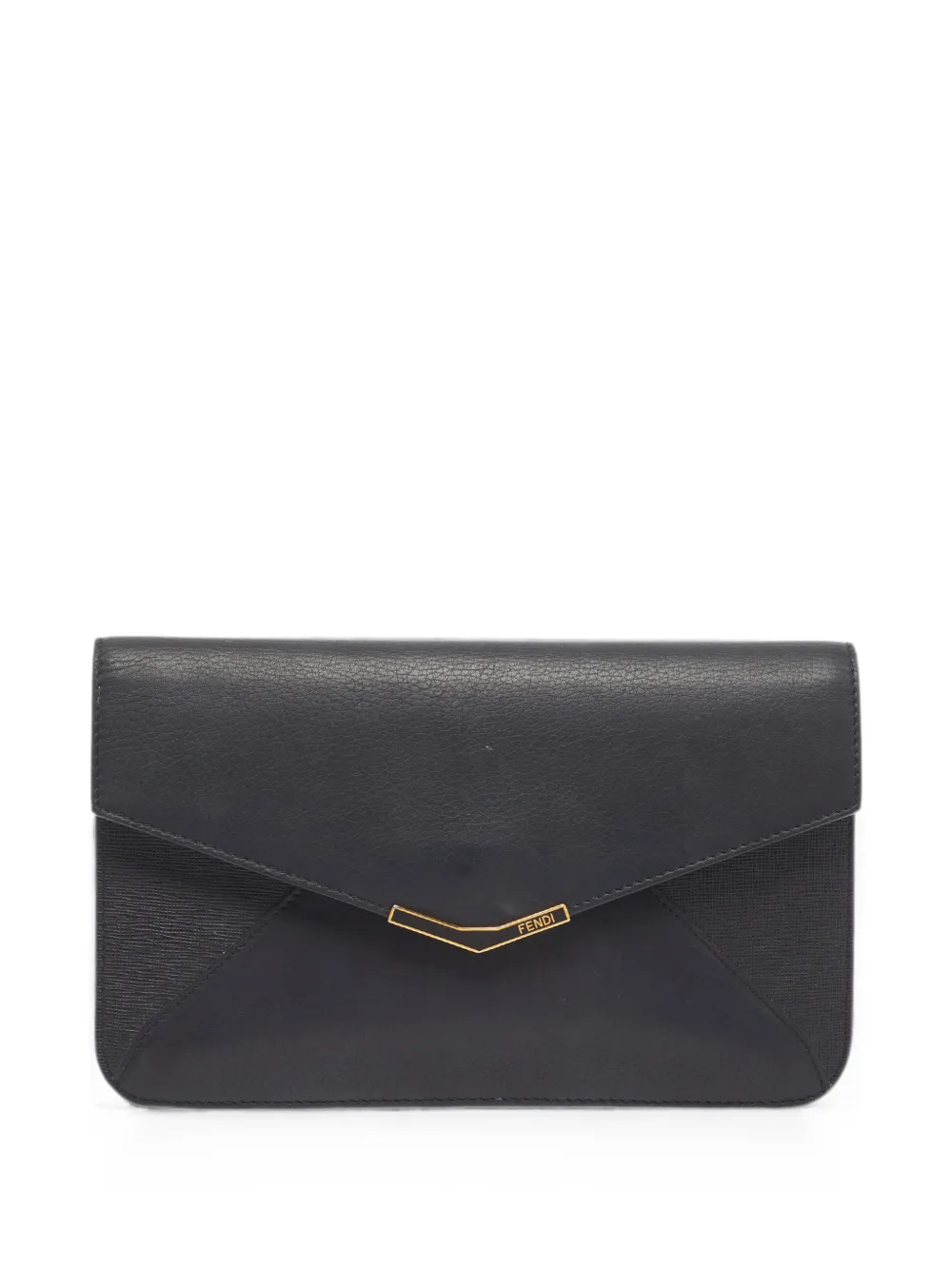 Pre-owned Fendi 2013 2jours Clutch Bag In Black
