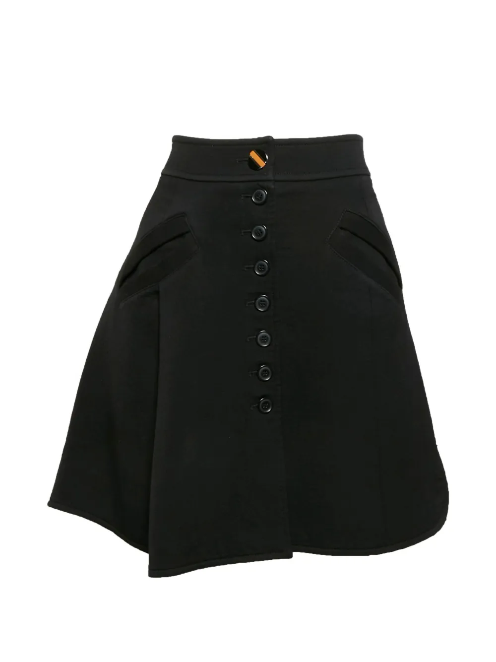 Louis Vuitton Pre-Owned button-up knit mini skirt - Nero