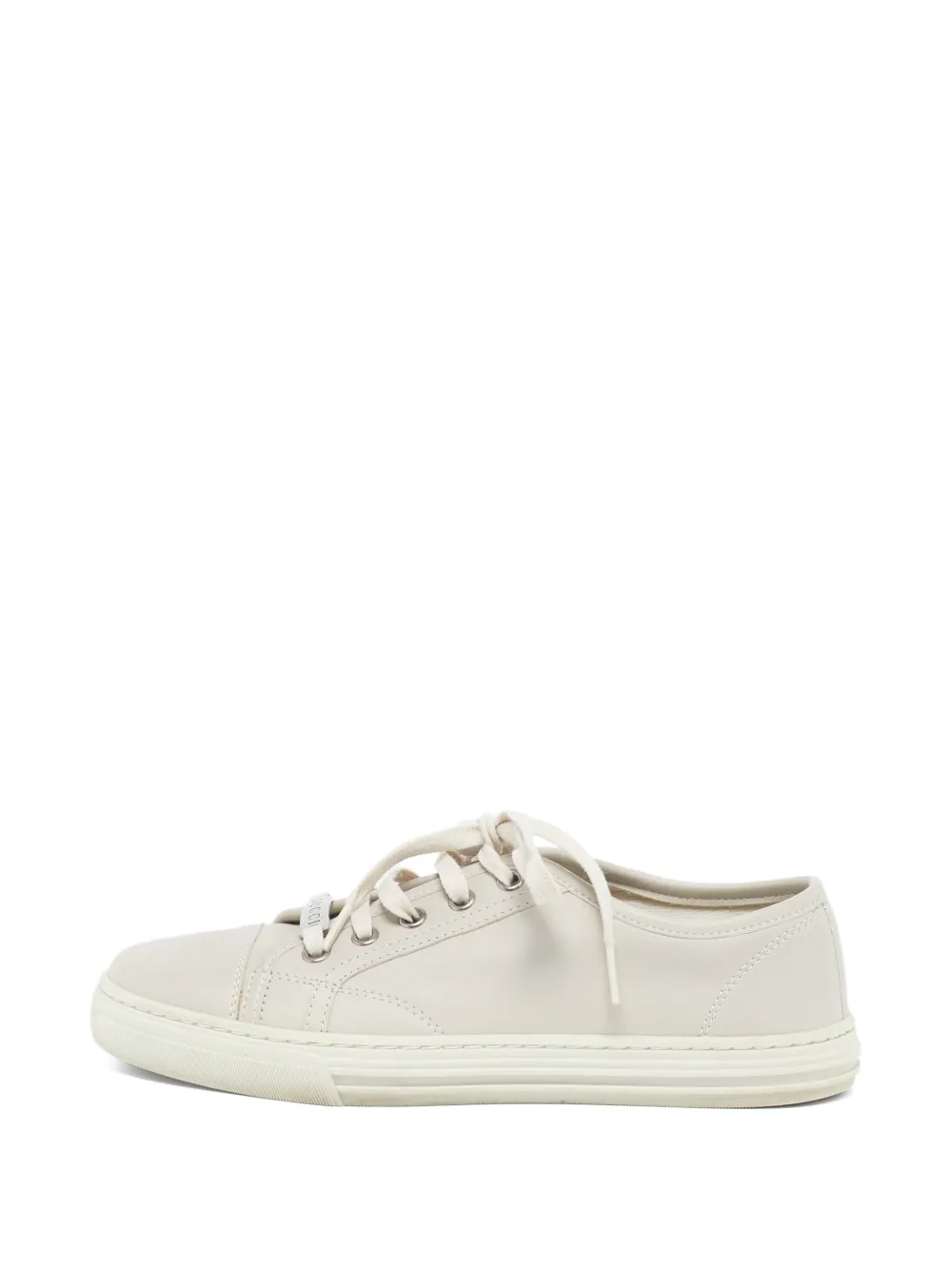 Gucci Pre-Owned lace-up sneakers - Nude