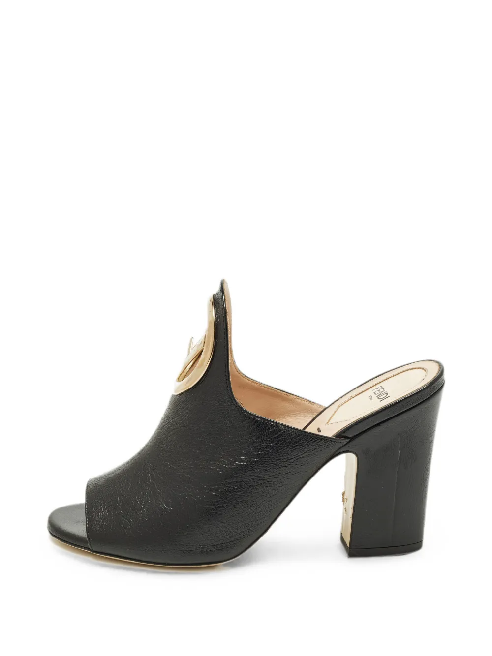 Fendi Pre-Owned F-logo mules - Nero