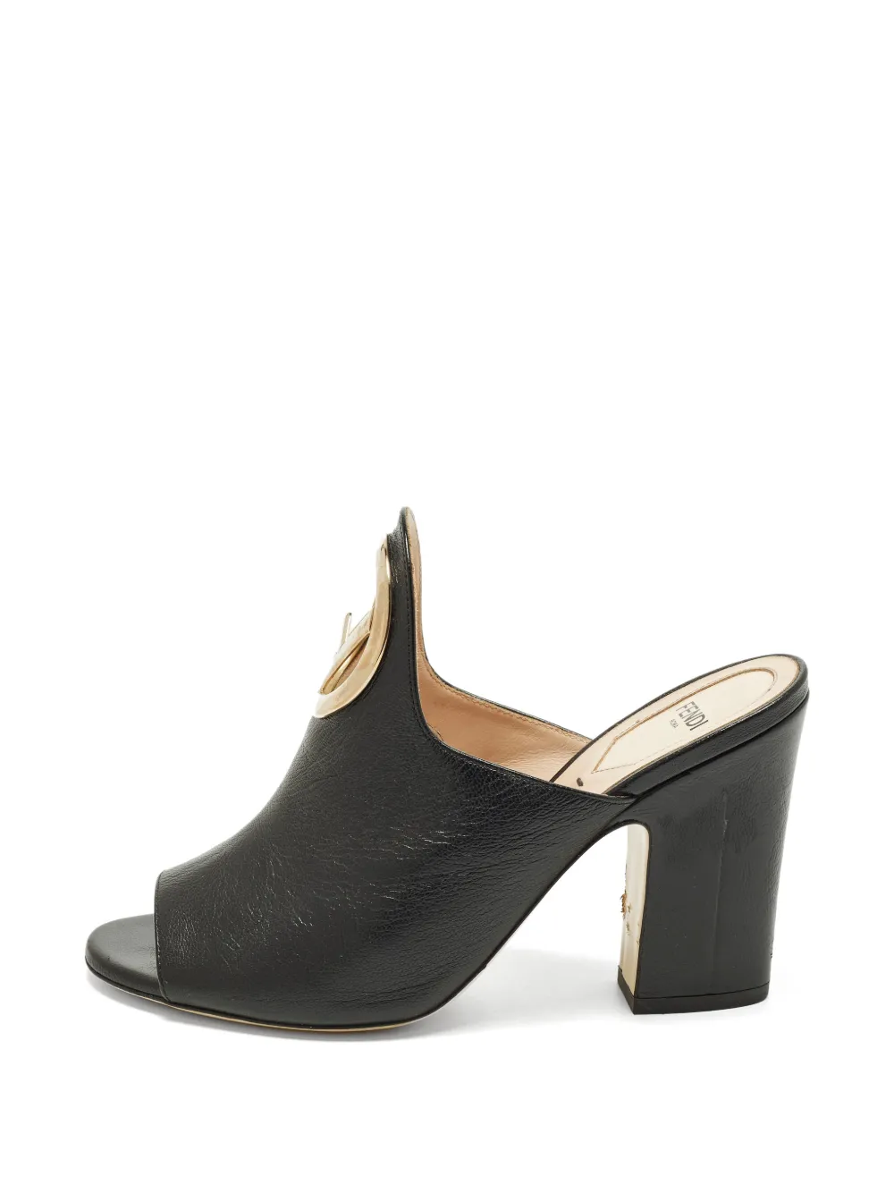 Fendi Pre-Owned F-logo mules - Schwarz