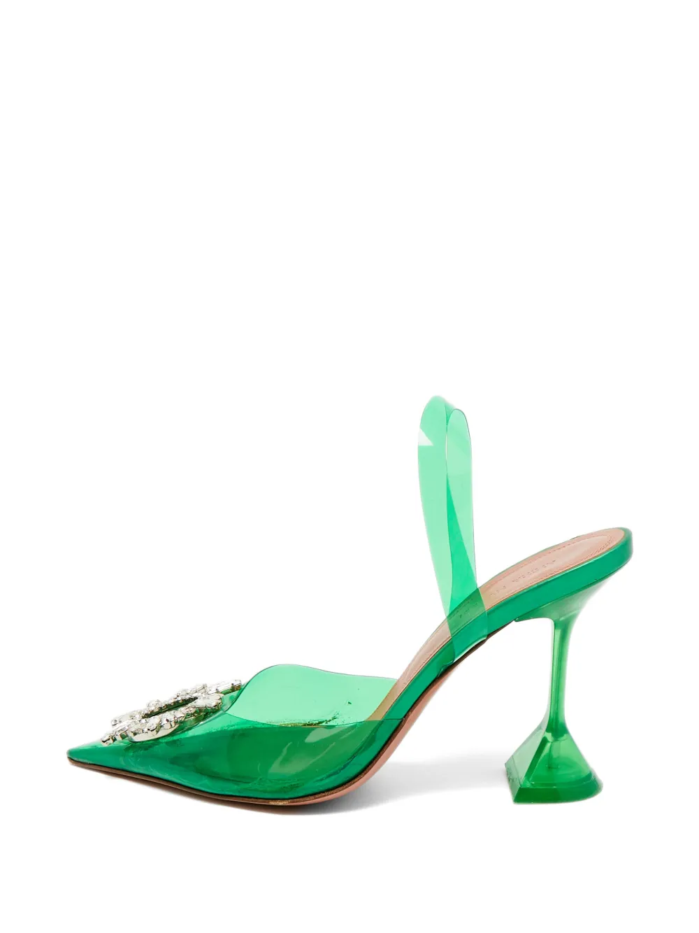 Amina Muaddi Begum crystal-embellished pumps - Verde