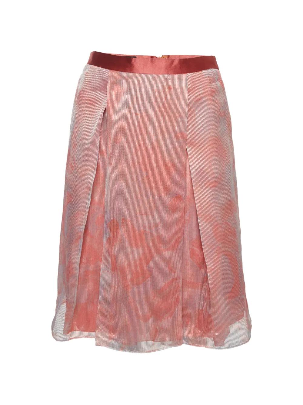Emporio Armani Pre-Owned pleated midi skirt - Rosa