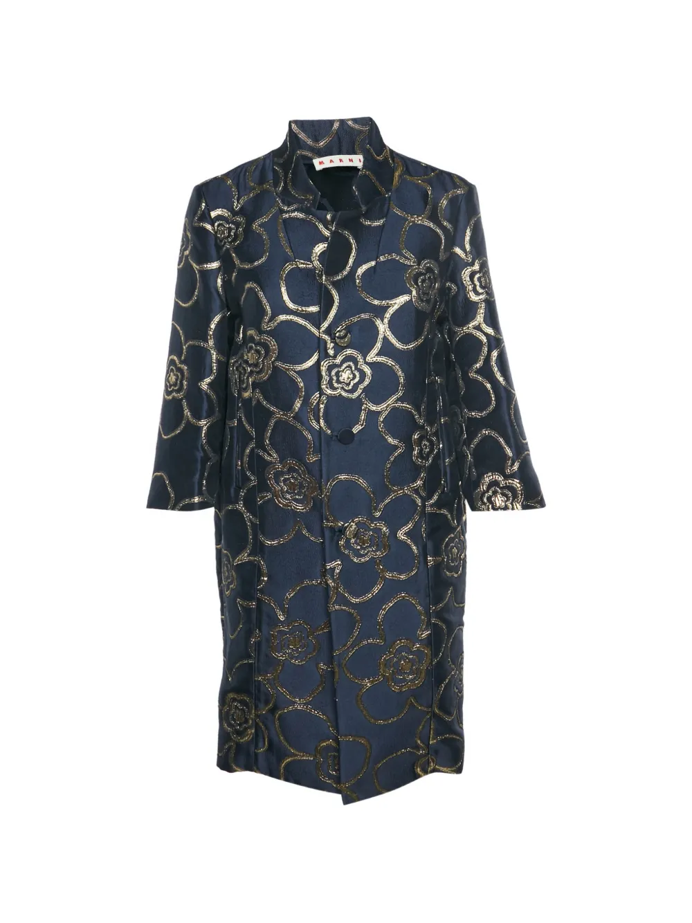 Marni Pre-Owned Soprabito a fiori jacquard - Blu
