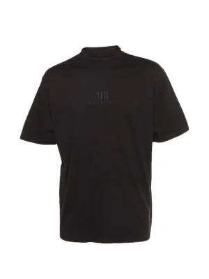 Balenciaga Destroyed Logo T-shirt | Black | FARFETCH