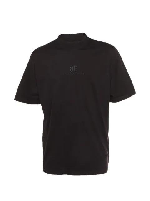 Balenciaga Pre-Owned playera con cuello redondo y logo bordado