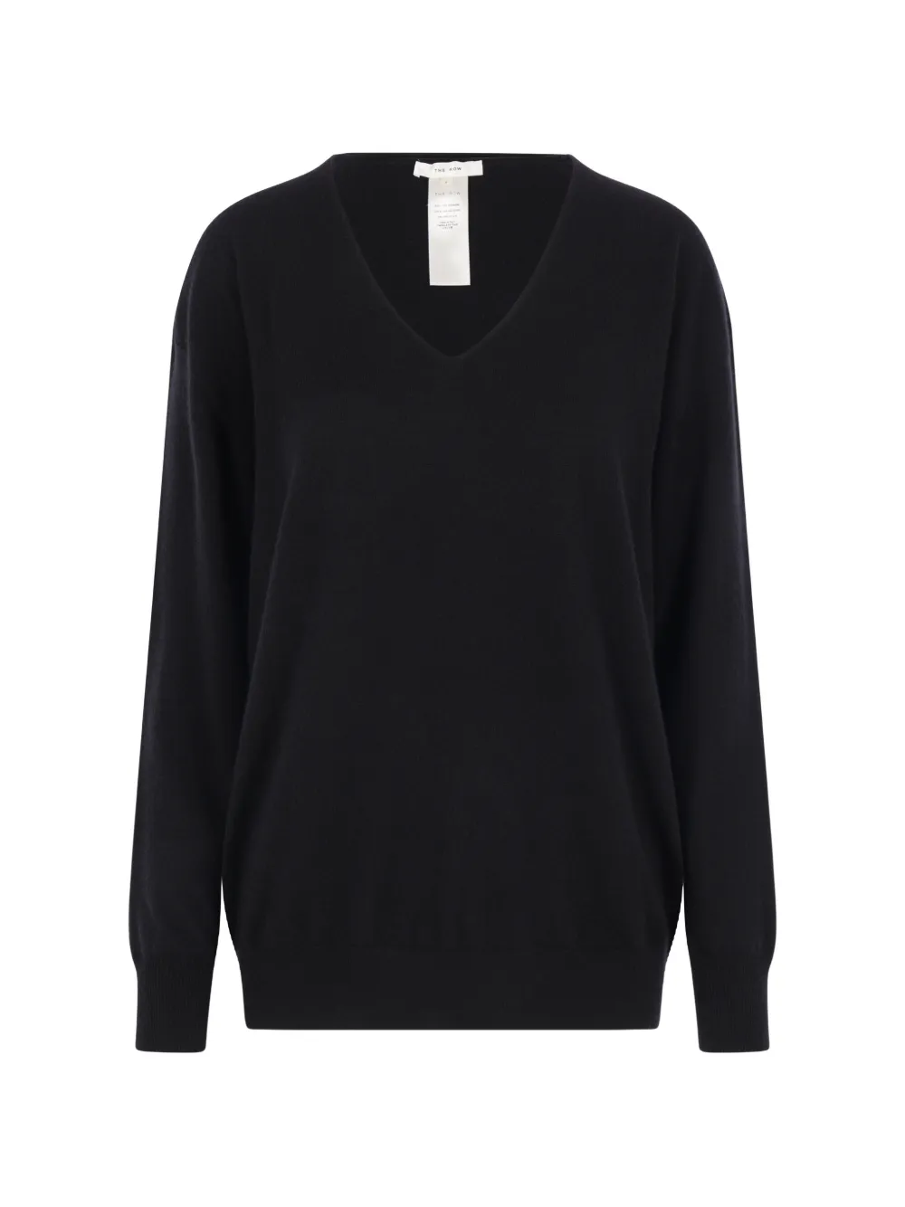 The Row Onofre V-neck cashmere sweater - Nero