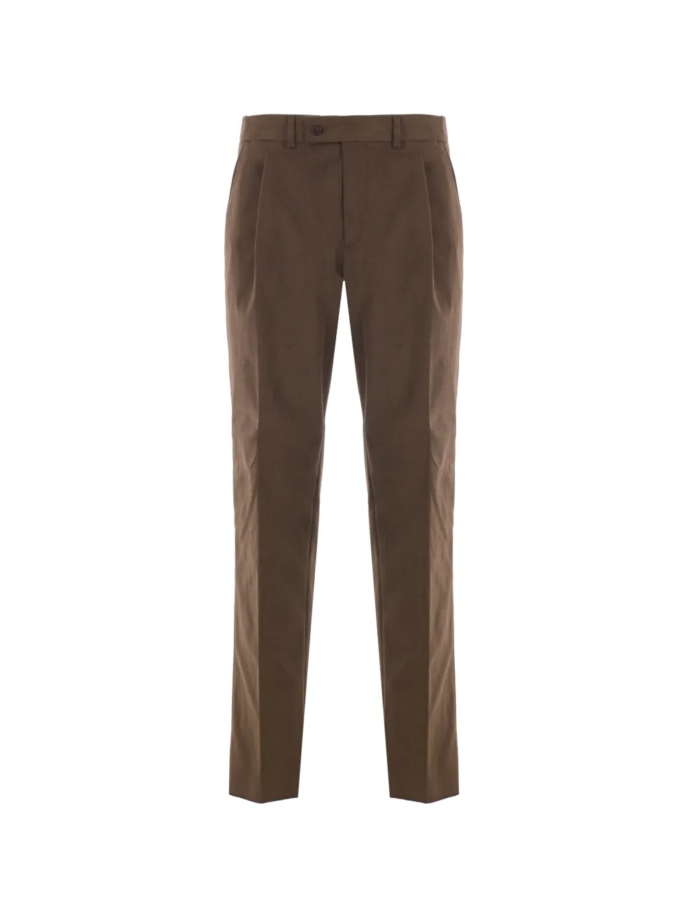 Caruso pleated moleskin trousers - Braun