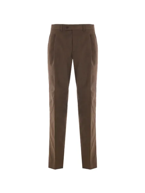 Caruso pleated moleskin trousers