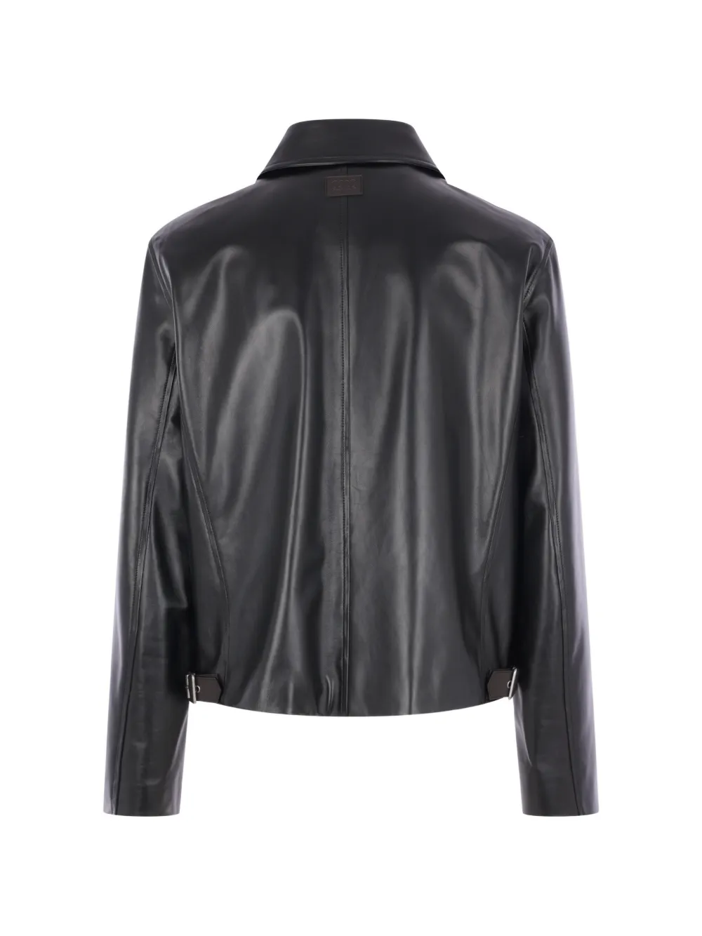 LOEWE Leren jack met rits Zwart
