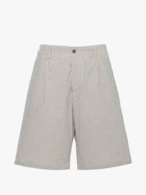 Myths striped cotton shorts