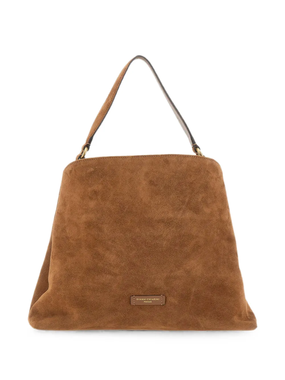 GIANNI CHIARINI Fiona suede tote bag - Marrone