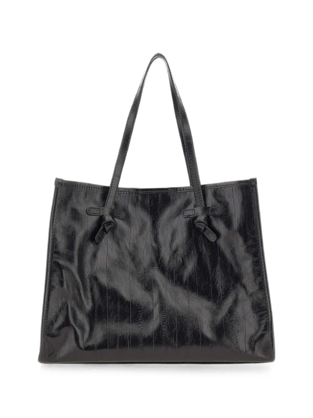 MARCELLA CLUB Marcella glossy shoulder bag - Black